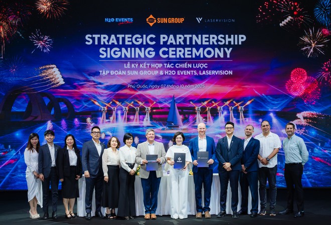 Sun Group chính thức ký hợp tác chiến lược với H2O Events và LaserVision