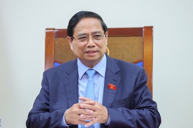 Thủ tướng Kl993 ưu đãi thưởng hấp dẫn Phạm Minh Chính điện đàm với Thủ tướng Thái Lan Anutin Charnvirakul - Ảnh: VGP/Nhật Bắc.
