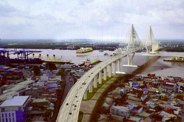Phối cảnh cầu Cát Lái nối TP.HCM với Đồng Nai.