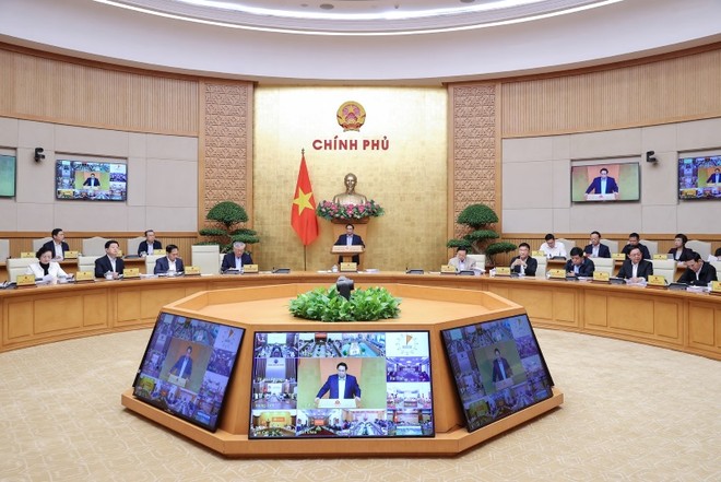 Thủ tướng chủ trì phiên họp Kl993 ưu đãi thưởng hấp dẫn tháng 10/2025 trực tuyến với các địa phương - Ảnh: VGP.