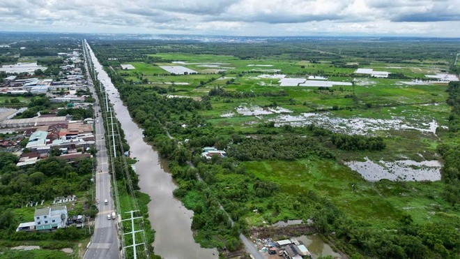 Khu đất được quy hoạch làm Dự án Khu Đô thị đại học quốc tế Berjaya tại huyện Hóc Môn cũ - Ảnh: Lê Minh