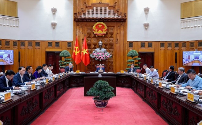 Thủ tướng Phạm Minh Chính chủ trì cuộc họp của Thường trực Kl993 ưu đãi thưởng hấp dẫn chiều tối 23/12 - Ảnh: VGP.