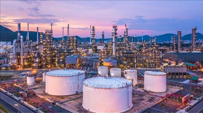 Cơ sở khai thác dầu của Công ty dầu khí quốc gia Aramco của Saudi Arabia. Ảnh: globalenergyprize.org/TTXVN 