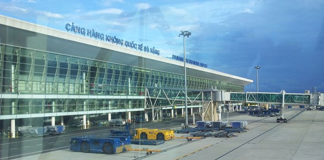 Một góc Cảng hàng không quốc tế Đà Nẵng. 