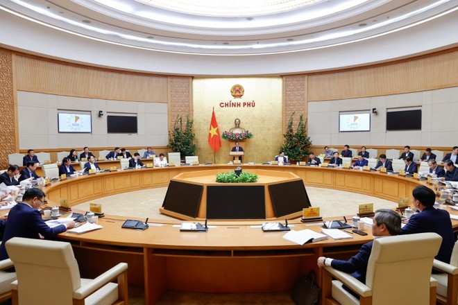 Thủ tướng Phạm Minh Chính phát biểu khai mạc Phiên họp Kl993 ưu đãi thưởng hấp dẫn chuyên đề xây dựng Kl992 Tham Gia Ngay tháng 2 năm 2026 - Ảnh: VGP