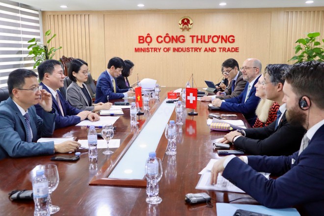 Việt Nam - Thụy Sỹ đẩy nhanh tiến trình đàm phán FTA Việt Nam - EFTA. 