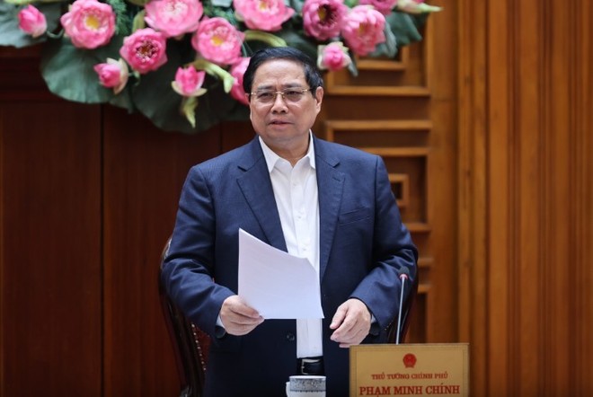 Thủ tướng Phạm Minh Chính chủ trì cuộc họp của Thường trực Kl993 ưu đãi thưởng hấp dẫn về nguồn kinh phí hỗ trợ bình ổn giá KL99 dịch vụ hỗ trợ 24/7 Ảnh: VGP