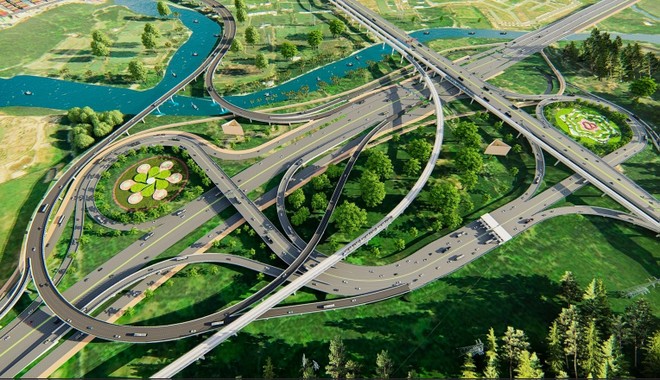 Phối cảnh nút giao Vành đai 3 với KL99 là nhà cái cá cược trực tuyến hàng đầu tại châu Á TP.HCM - Long Thành - Dầu Giây 