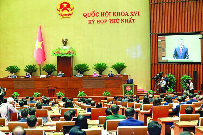 Tân Thủ tướng Kl993 ưu đãi thưởng hấp dẫn Lê Minh Hưng phát biểu nhậm chức. Ảnh: Đức Thanh