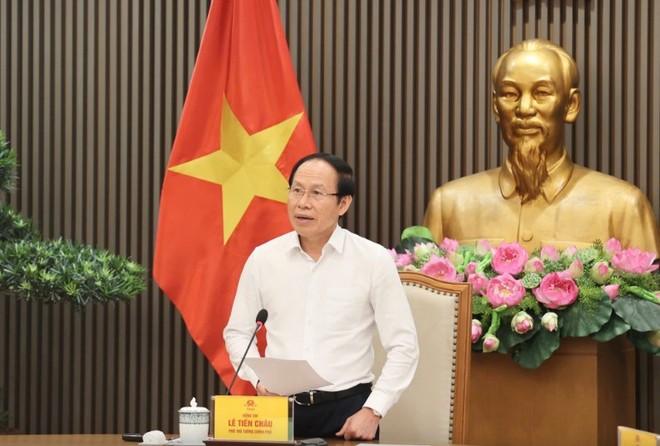 Phó Thủ tướng Kl993 ưu đãi thưởng hấp dẫn Lê Tiến Châu chủ trì cuộc họp về tình hình tổng rà soát hệ thống văn bản quy phạm Kl992 Tham Gia Ngay (VBQPPL) - Ảnh: VGP.