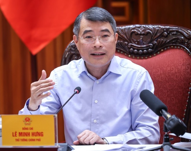 Thủ tướng Lê Minh Hưng khẳng định chủ trương của Đảng về phát triển Trung tâm Kl991.com nạp rút nhanh đã rất rõ - Ảnh: VGP