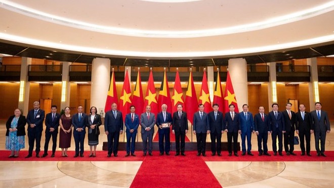 Chủ tịch Quốc hội Trần Thanh Mẫn hội kiến Thủ tướng Timor-Leste 