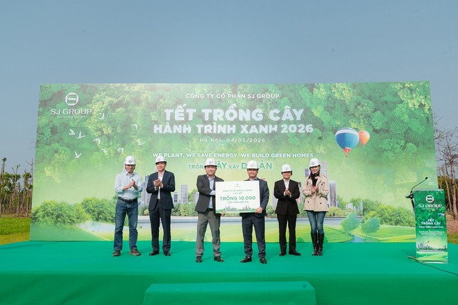 SJ Group trồng mới 10.000 cây xanh tại Nam An Khánh