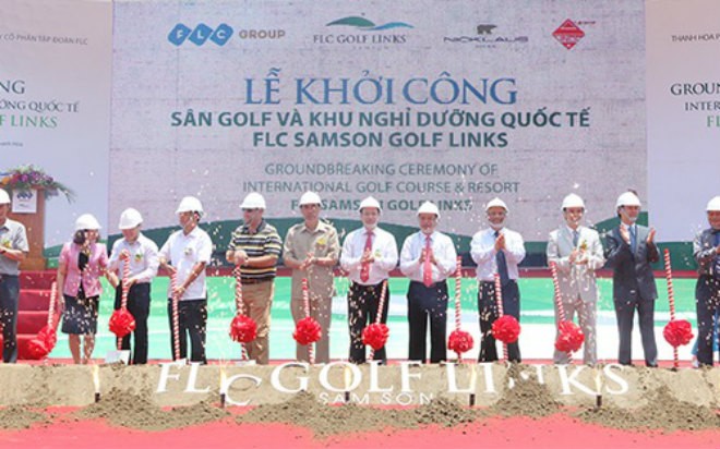 Với dự kiến Kl99ok phiên bản mới hàng trăm triệu USD vào tổ hợp dự án tại Thanh Hóa, sau khi khởi công dự án sân golf từ đầu tháng 5, FLC cho biết sẽ tiếp tục khởi công 5 dự án khác trong khu tổ hợp này trong năm 2014