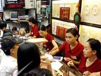 Giá vàng đang đứng ở mức cao. 