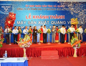 HPG khánh thành nhà máy Kl994 nhà cái bóng đá world cup quặng vê viên 