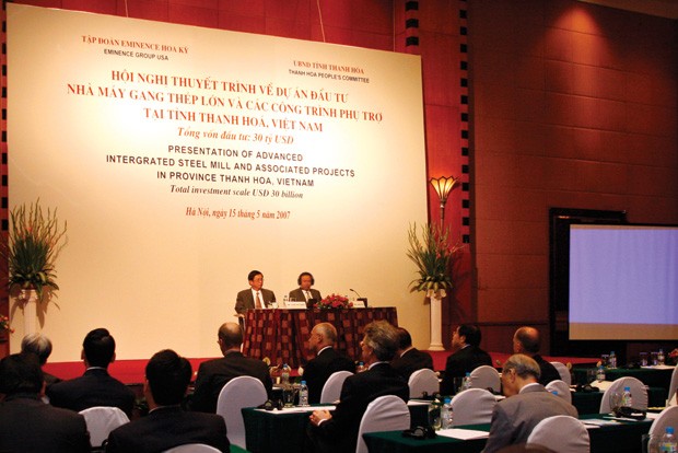 Sau khi thuyết trình và công bố rầm rộ về siêu dự án 30 tỷ USD Eminence Group USA tại Thanh Hóa, đến nay, nhà Kl99ok phiên bản mới này bặt vô âm tín      