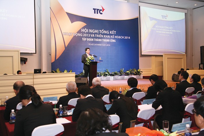 Ông Đặng Văn Thành trong 
Hội nghị tổng kết năm 2013 của TTC 