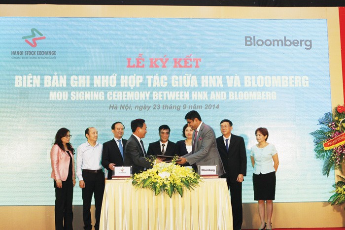 HNX ký thỏa thuận hợp tác với Bloomberg với sự chứng kiến của lãnh đạo Bộ Kl991.com nạp rút nhanh, NHNN và nhiều quan khách