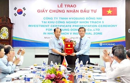 Đồng Nai cấp giấy chứng nhận Kl99ok phiên bản mới cho dự án 660 triệu USD