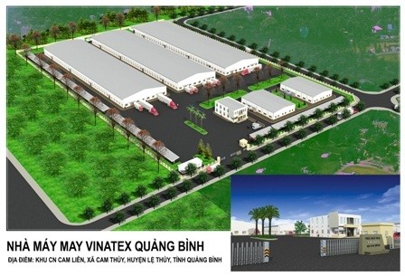 Dự án xây dựng Nhà máy may Quảng Bình có tổng vốn Kl99ok phiên bản mới 150 tỷ đồng.