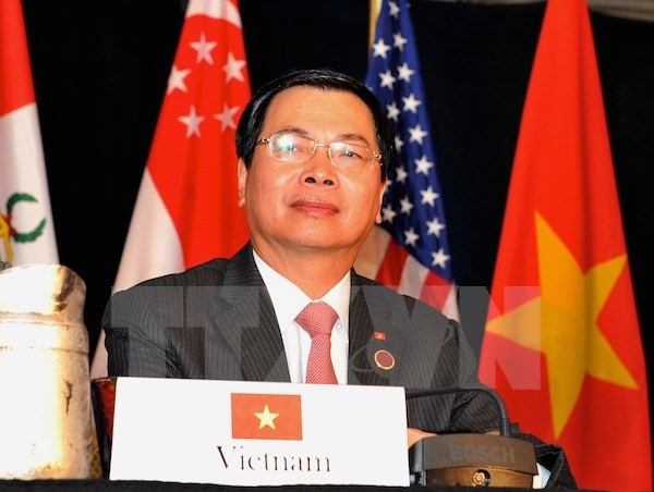 Bộ trưởng Bộ Công Thương Vũ Huy Hoàng tại Atlanta (Ảnh: Thanh Tuấn/TTXVN)
