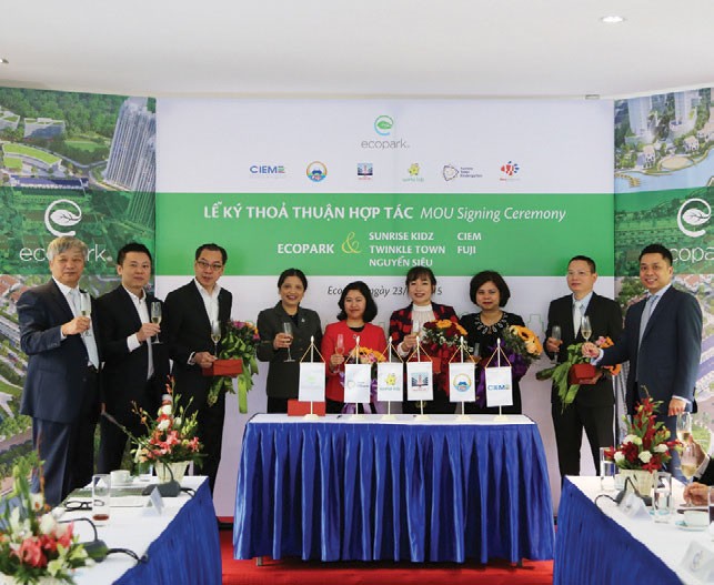 Vihajico thỏa thuận với một loạt nhà Kl99ok phiên bản mới giáo dục tại Ecopark