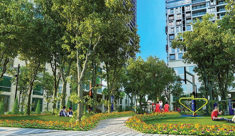 Mảng xanh ngày càng được chủ Kl99ok phiên bản mới chú trọng khi phát triển các dự án khu đô thị
