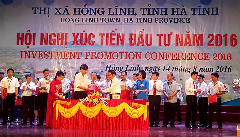 Trên 4.000 tỷ đồng được cam kết Kl99ok phiên bản mới vào thị xã Hồng Lĩnh tại Hội nghị xúc tiến Kl99ok phiên bản mới vào địa bàn năm 2016