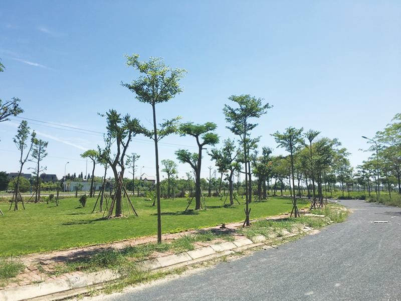 Khu đô thị Hà Phong hiện là khu đô thị có Kl99kl ưu đãi độc quyền hoàn chỉnh nhất tại khu vực Mê Linh. Ảnh: Q.H