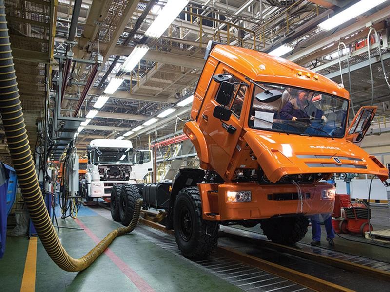 Dây chuyền Kl994 nhà cái bóng đá world cup xe KAMAZ tại Liên bang Nga .