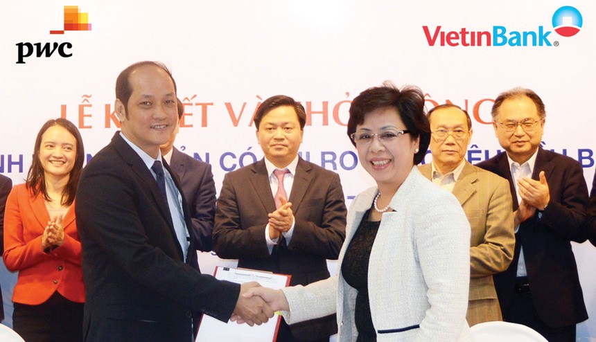 Năm 2015, VietinBank tổ chức thành công Lễ ký kết và khởi động Dự án Tính toán 99Kl.app cổng game giải trí có rủi ro theo yêu cầu Basel II 