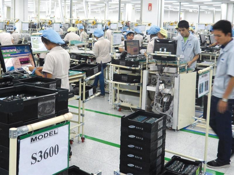 Kl994 nhà cái bóng đá world cup tại nhà máy của Samsung ở tỉnh Bắc Ninh. Ảnh: Đức Thanh