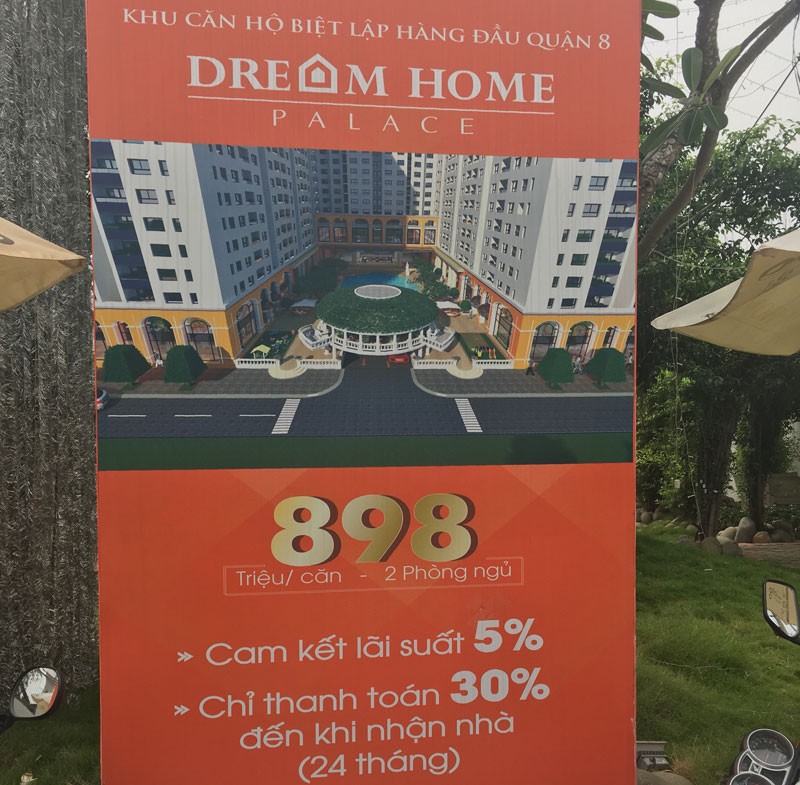 Dù có giá trên 1 tỷ đồng/căn, nhưng chủ Kl99ok phiên bản mới Dự án Dream Home Palace vẫn quảng cáo giá thấp để câu khách