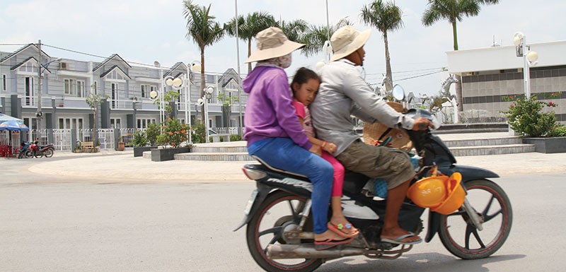 Dự án Cát Tường Phú Sinh có giá 400 triệu đồng/căn đang được cho là tâm điểm dự án đất nền Tây Bắc TP.HCM. Ảnh: Gia Huy
