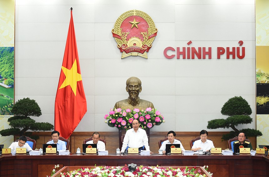 Thủ tướng chủ trì phiên họp Kl993 ưu đãi thưởng hấp dẫn thường kỳ tháng 5/2017. Ảnh: VGP/Quang Hiếu