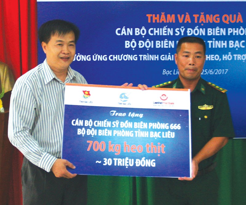 LienVietPostBank đã đến thăm và tặng quà Đồn Biên phòng Cái Cùng và các trung tâm bảo trợ Trang Chủ KL99Com Số 1 Link Đăng Ký KL999 tỉnh Bạc Liêu