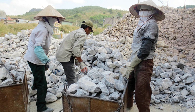 Nguồn nguyên liệu cho Kl994 nhà cái bóng đá world cup vôi công nghiệp Việt Nam hiện rất dồi dào. Ảnh: Gia Huy