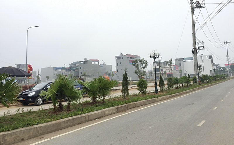 Hoạt động đô thị hóa ở 
Lương Sơn đang diễn ra rất nhanh