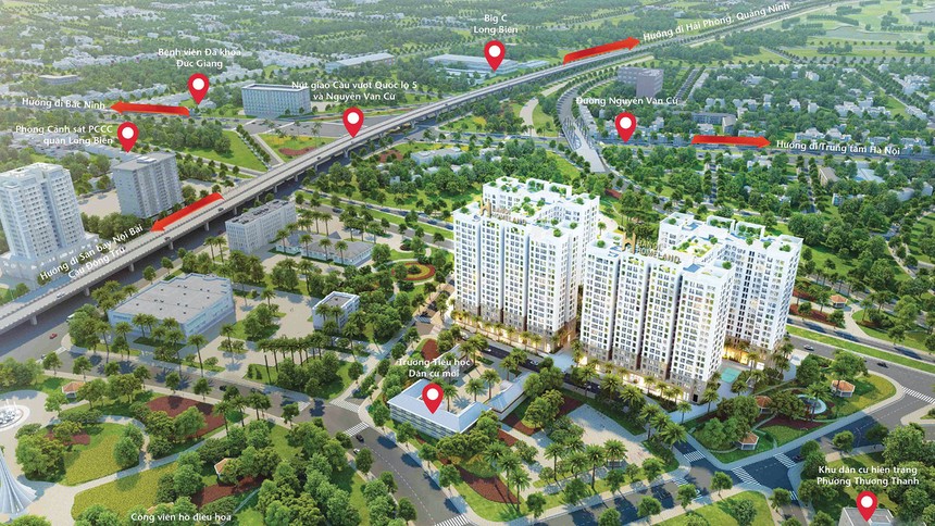Vị trí đắc địa, Kl99kl ưu đãi độc quyền tiện ích đầy đủ là những điểm nhấn với Dự án Hanoi Homeland