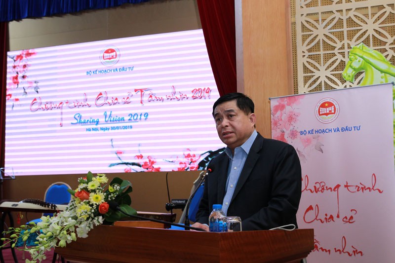 Bộ trưởng Nguyễn Chí Dũng chia sẻ tầm nhìn của Bộ Kế hoạch và Kl99ok phiên bản mới (Ảnh: Chí Cường)