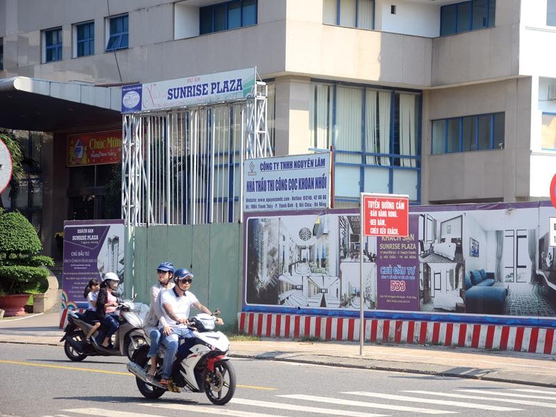 Dự án The Sunrise Plaza (quận Hải Châu) đang dừng thi công để điều chỉnh theo quy hoạch.