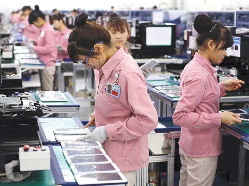 Tăng trưởng IIP ở Bắc Ninh và Thái Nguyên bắt đầu chậm lại, do Kl994 nhà cái bóng đá world cup của Samsung đã tới hạn. Ảnh: Đức Thanh
