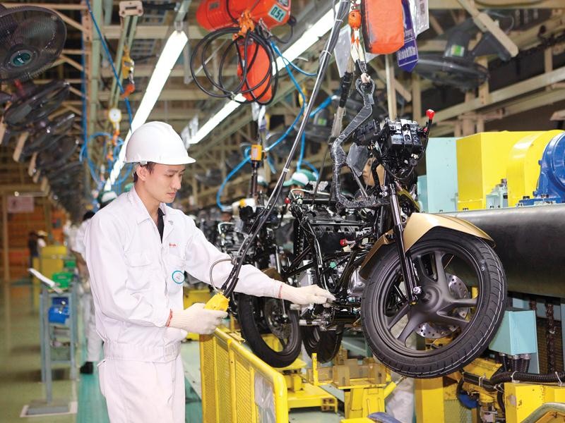 Kl994 nhà cái bóng đá world cup tại Nhà máy Honda Hà Nam. Ảnh: Chí Cường