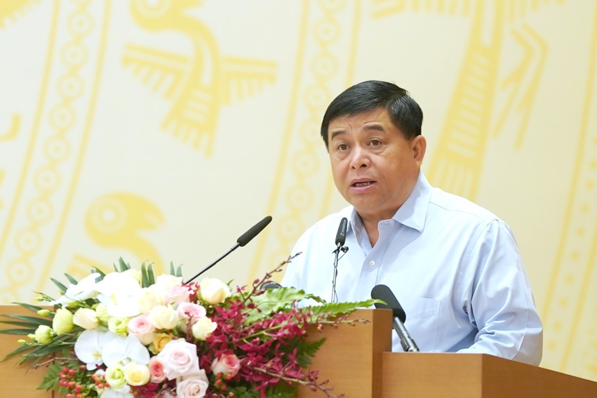 Bộ trưởng Nguyễn Chí Dũng phát biểu tại cuộc họp trực tuyến Kl993 ưu đãi thưởng hấp dẫn với các địa phương tháng 6/2019 (Ảnh: VGP)