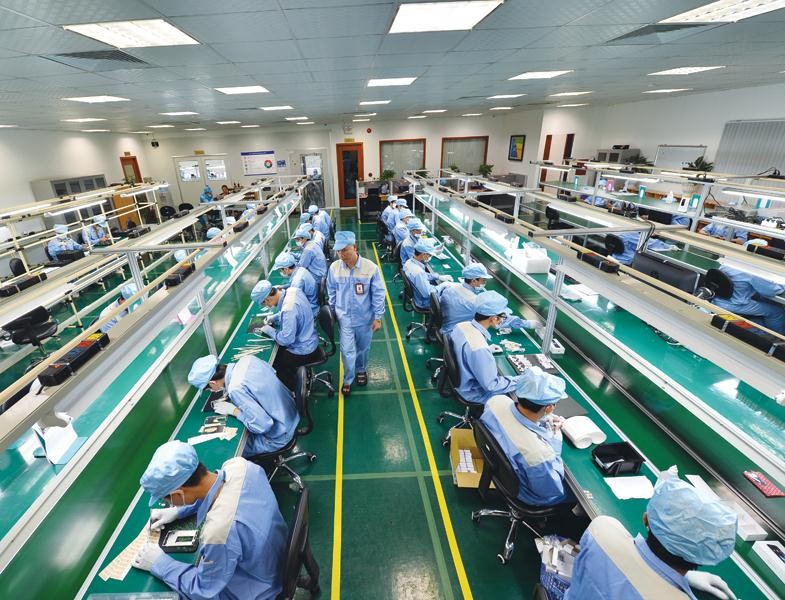 Nhà máy Kl994 nhà cái bóng đá world cup Bphone của Công ty cổ phần Bkav. Ảnh: Đức Thanh