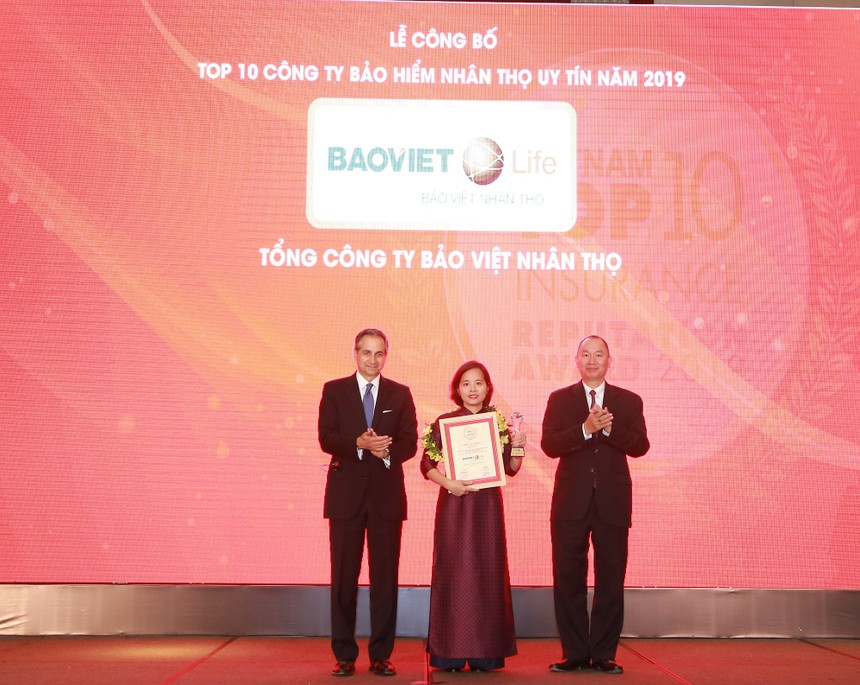 Bảo Việt Nhân thọ dẫn đầu Top 10 Công ty Kl99kl phiên bản hoạt động nhân thọ uy tín Việt Nam 2019