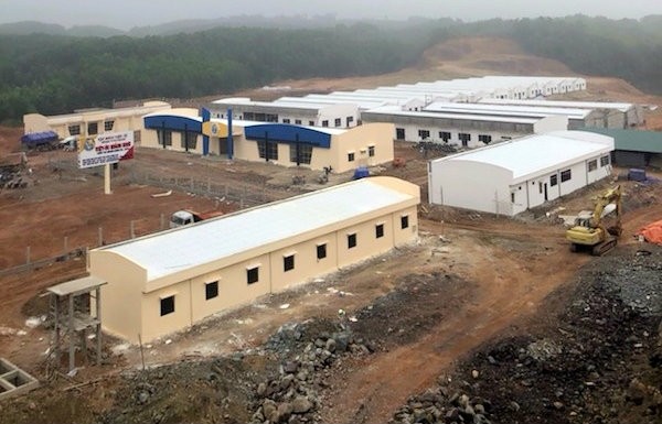 Một phần Kl99kl ưu đãi độc quyền Khu nông nghiệp ứng dụng công nghệ cao cấp tỉnh về thủy sản tại huyện Đầm Hà tại thời điểm đầu năm 2019. Ảnh: Việt Hoa.