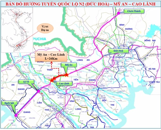 Kl99ok phiên bản mới 4.520 tỷ đồng xây 26 km đường 4 làn xe đoạn Mỹ An – Cao Lãnh