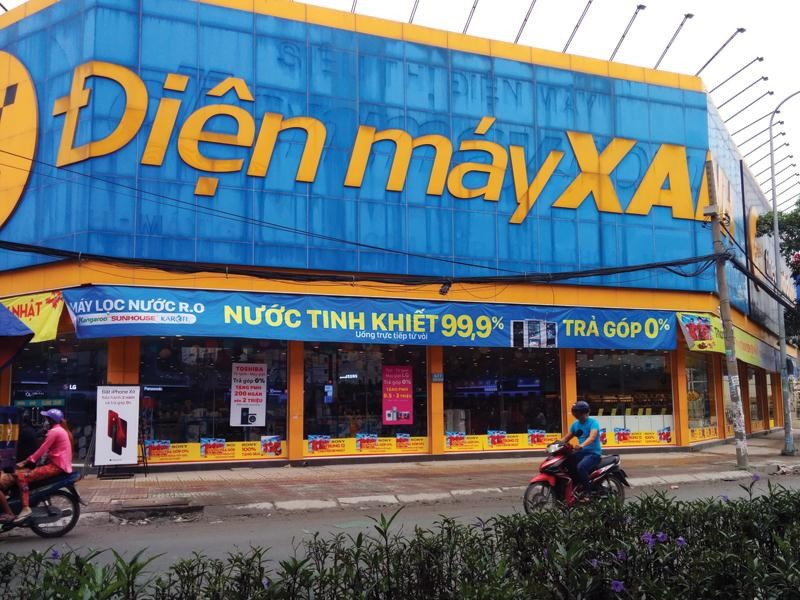 Cùng với Bách hoá Xanh, chuỗi Điện máy Xanh đang góp phần đáng kể vào doanh thu của Thế giới Di động.